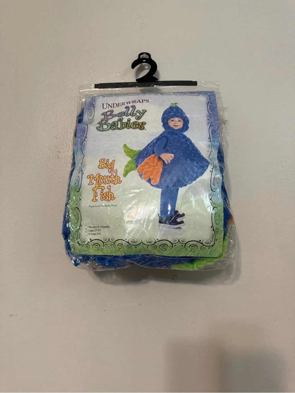 Blue Big Mouth Fish Kids Costume - Belly Babies